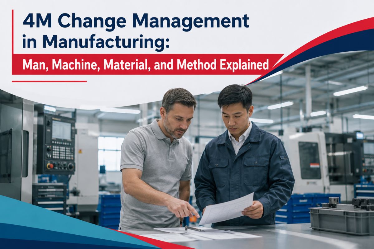 4M Change Management in Manufacturing: Man, Machine, Material, Method