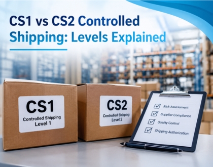 This image is about CS1 vs CS2 Controlled Shipping Levels