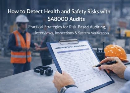 This image is about Detect Health & Safety Risks with SA8000