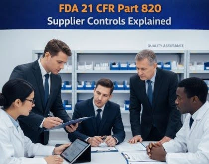 This image is about  FDA 21 CFR Part 820