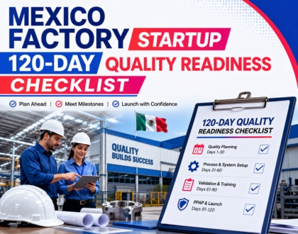 This image is about Mexico Factory Startup Checklist