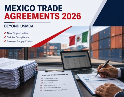 This image is about Mexico Trade Agreements 2026 Beyond USMCA