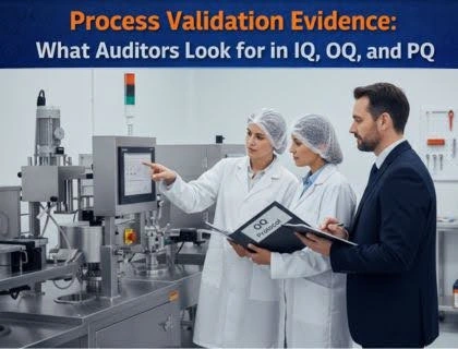 This image is about Process Validation Evidence