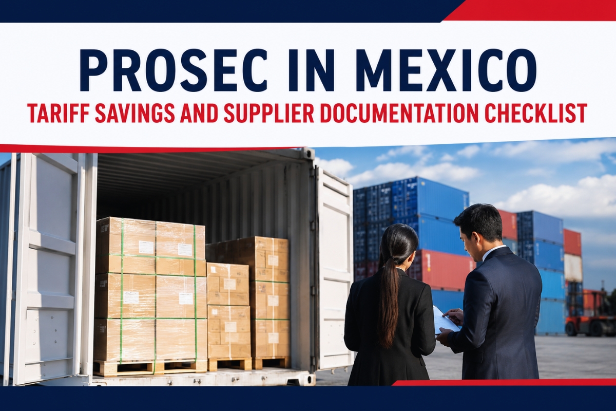 PROSEC in Mexico: Tariff Savings and Supplier Documentation Checklist