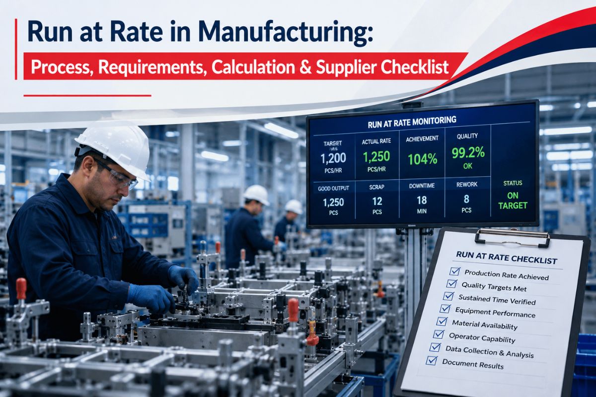Run at Rate in Manufacturing: Process & Checklist