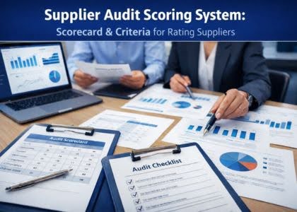 Supplier Audit Scoring System: Scorecard & Criteria for Rating Suppliers