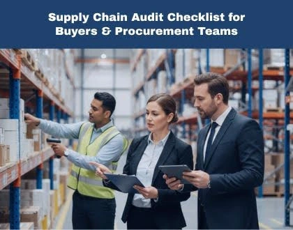 This image is about Supply Chain Audit Checklist