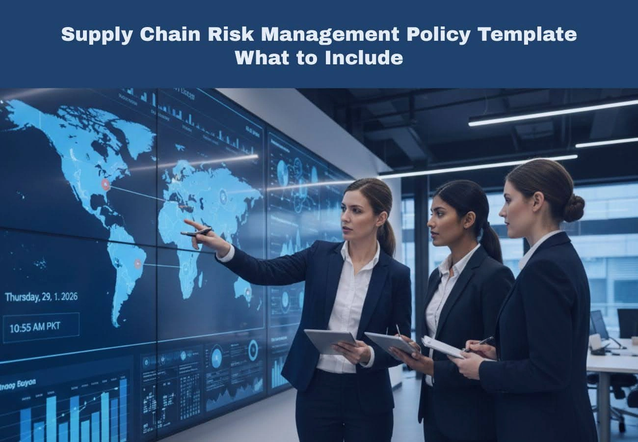 This image is about Supply Chain Risk Management Policy Template